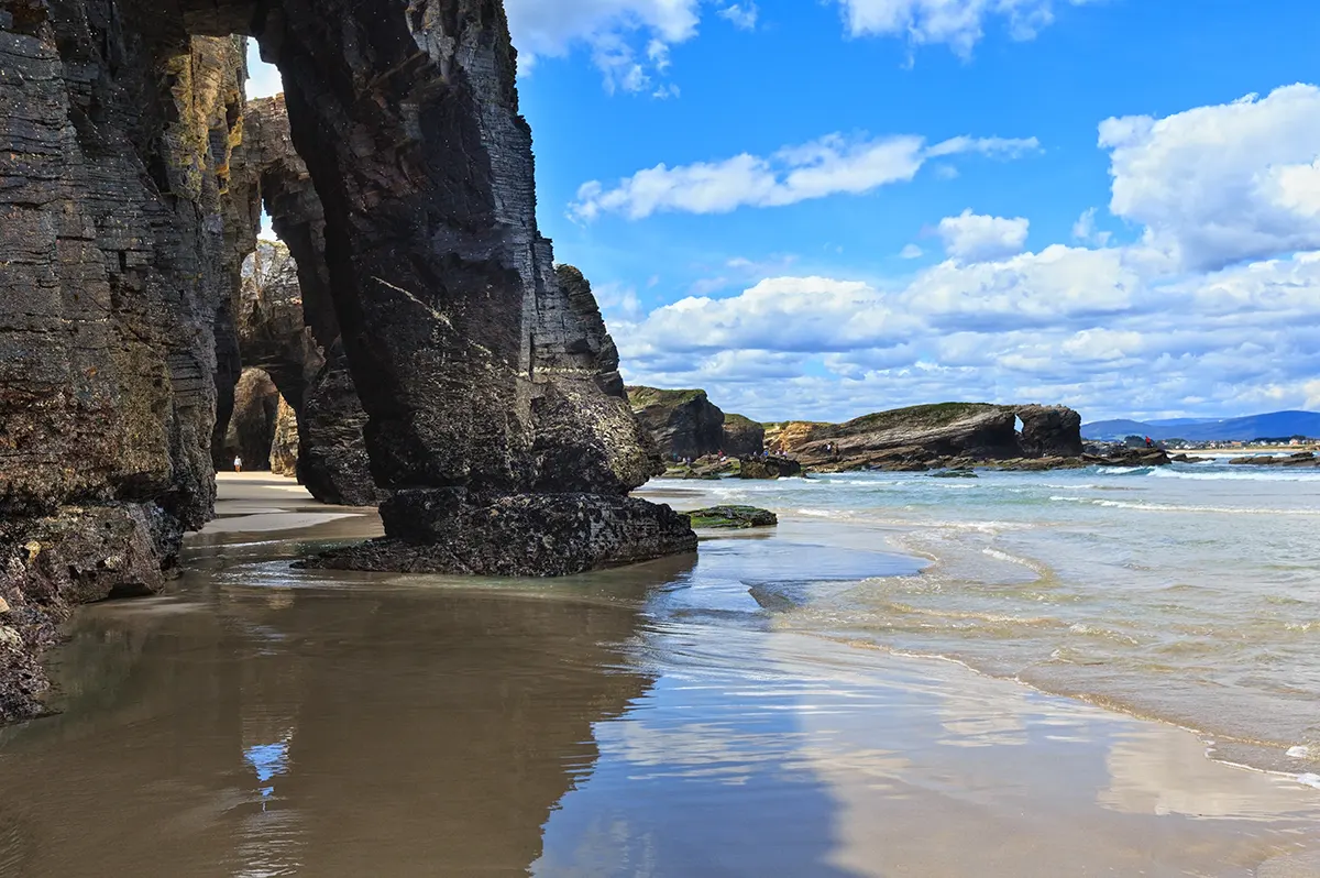 Cathedrals beach in low tide
